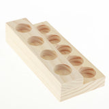 Maxbell Maxbell 2 Layers 9 Slots Wooden Essential Oil Display Case Storage Rack Tray Holder