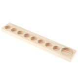 Maxbell Maxbell 9 Slots Wooden Aroma Essential Oil Display Case Storage Rack Tray Holder