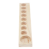 Maxbell Maxbell 9 Slots Wooden Aroma Essential Oil Display Case Storage Rack Tray Holder