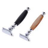 Maxbell Maxbell Men Double Edge Safety Shaving Razor Moustache Grooming Tool Light Brown