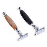 Maxbell Maxbell Men Double Edge Safety Shaving Razor Moustache Grooming Tool Light Brown