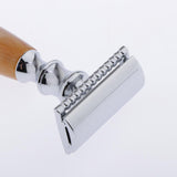 Maxbell Maxbell Men Double Edge Safety Shaving Razor Moustache Grooming Tool Light Brown