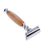 Maxbell Maxbell Men Double Edge Safety Shaving Razor Moustache Grooming Tool Light Brown