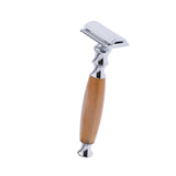 Maxbell Maxbell Men Double Edge Safety Shaving Razor Moustache Grooming Tool Light Brown