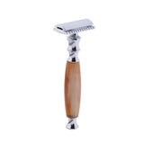 Maxbell Maxbell Men Double Edge Safety Shaving Razor Moustache Grooming Tool Light Brown