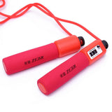 Maxbell Maxbell Adjustable Jump Rope Workout Skipping Cord with Automatic Counter Red