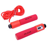 Maxbell Maxbell Adjustable Jump Rope Workout Skipping Cord with Automatic Counter Red