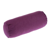 Maxbell 2pcs Neck Roll Bolster Pillow Round Massage Footrest Cushion Purple/Red
