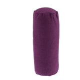 Maxbell 2pcs Neck Roll Bolster Pillow Round Massage Footrest Cushion Purple/Red