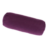Maxbell 2pcs Neck Roll Bolster Pillow Round Massage Footrest Cushion Purple/Red