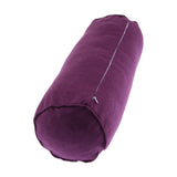 Maxbell 2pcs Neck Roll Bolster Pillow Round Massage Footrest Cushion Purple/Red