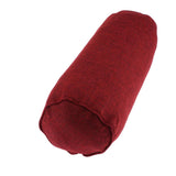 Maxbell 2pcs Neck Roll Bolster Pillow Round Massage Footrest Cushion Purple/Red