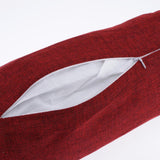 Maxbell 2pcs Neck Roll Bolster Pillow Round Massage Footrest Cushion Purple/Red