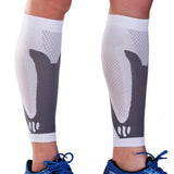 Maxbell Maxbell 1 Pair Sports  Running Calf Compression Sleeves Leg Guard Wrap White XL