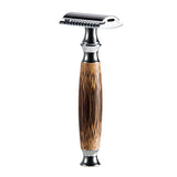 Maxbell Maxbell Men Double Edge Safety Shaving Razors Moustache Grooming Tool Bamboo Handle