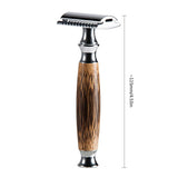 Maxbell Maxbell Men Double Edge Safety Shaving Razors Moustache Grooming Tool Bamboo Handle