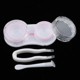 Maxbell Maxbell 5Pcs Portable Contact Lens Soaking Case Container Holder Storage Box Pink