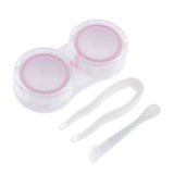 Maxbell Maxbell 5Pcs Portable Contact Lens Soaking Case Container Holder Storage Box Pink