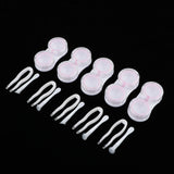 Maxbell Maxbell 5Pcs Portable Contact Lens Soaking Case Container Holder Storage Box Pink