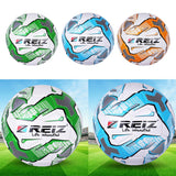 Maxbell Maxbell Size 5 PU Leather Indoor Outdoor Training Football Net Needle Blue+White