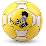 Maxbell Children Football PU Leather Ball Multicolor Kids Play Soccer Yellow+White