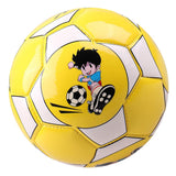 Maxbell Children Football PU Leather Ball Multicolor Kids Play Soccer Yellow+White