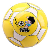 Maxbell Children Football PU Leather Ball Multicolor Kids Play Soccer Yellow+White