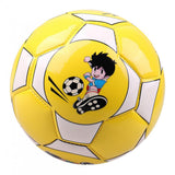 Maxbell Children Football PU Leather Ball Multicolor Kids Play Soccer Yellow+White