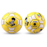 Maxbell Children Football PU Leather Ball Multicolor Kids Play Soccer Yellow+White