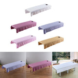 Maxbell Maxbell Beauty Massage SPA Treatment Bed Table Cover Sheet w/Face Hole White