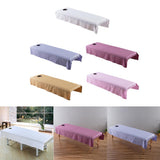 Maxbell Maxbell Beauty Massage SPA Treatment Bed Table Cover Sheet w/Face Hole White