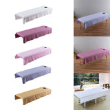 Maxbell Maxbell Beauty Massage SPA Treatment Bed Table Cover Sheet w/Face Hole White