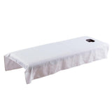 Maxbell Maxbell Beauty Massage SPA Treatment Bed Table Cover Sheet w/Face Hole White