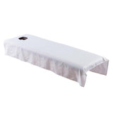 Maxbell Maxbell Beauty Massage SPA Treatment Bed Table Cover Sheet w/Face Hole White