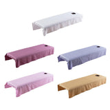 Maxbell Maxbell Beauty Massage SPA Treatment Bed Table Cover Sheet w/Face Hole White