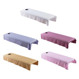 Maxbell Maxbell Beauty Massage SPA Treatment Bed Table Cover Sheet w/Face Hole White