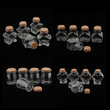 Maxbell 5 Pieces Mini Cork Stoppers DIY Decor Glass Bottle Wishing Vials Star Shape