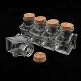 Maxbell 5 Pieces Mini Cork Stoppers DIY Decor Glass Bottle Wishing Vials Star Shape