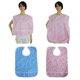 Maxbell Maxbell Cotton Clothing Protector Bib Disability Aid Apron with Catch Pocket Blue