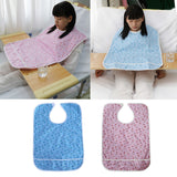 Maxbell Maxbell Cotton Clothing Protector Bib Disability Aid Apron with Catch Pocket Blue