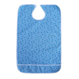 Maxbell Maxbell Cotton Clothing Protector Bib Disability Aid Apron with Catch Pocket Blue