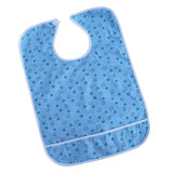 Maxbell Maxbell Cotton Clothing Protector Bib Disability Aid Apron with Catch Pocket Blue