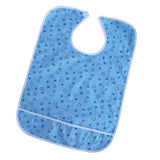 Maxbell Maxbell Cotton Clothing Protector Bib Disability Aid Apron with Catch Pocket Blue