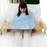 Maxbell Maxbell Cotton Clothing Protector Bib Disability Aid Apron with Catch Pocket Blue
