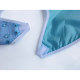 Maxbell Maxbell Cotton Clothing Protector Bib Disability Aid Apron with Catch Pocket Blue
