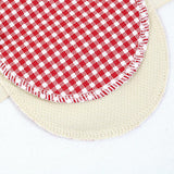 Maxbell Maxbell 1 Pair Washable Underarm Armpit Sweat Absorbing Pad Shields Red Grid