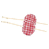 Maxbell Maxbell 1 Pair Washable Underarm Armpit Sweat Absorbing Pad Shields Red Grid