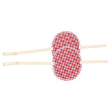 Maxbell Maxbell 1 Pair Washable Underarm Armpit Sweat Absorbing Pad Shields Red Grid