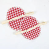 Maxbell Maxbell 1 Pair Washable Underarm Armpit Sweat Absorbing Pad Shields Red Grid