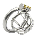 Male Chastity Device Stainless Steel Chastity Cage Lock Muscle Training 40mm